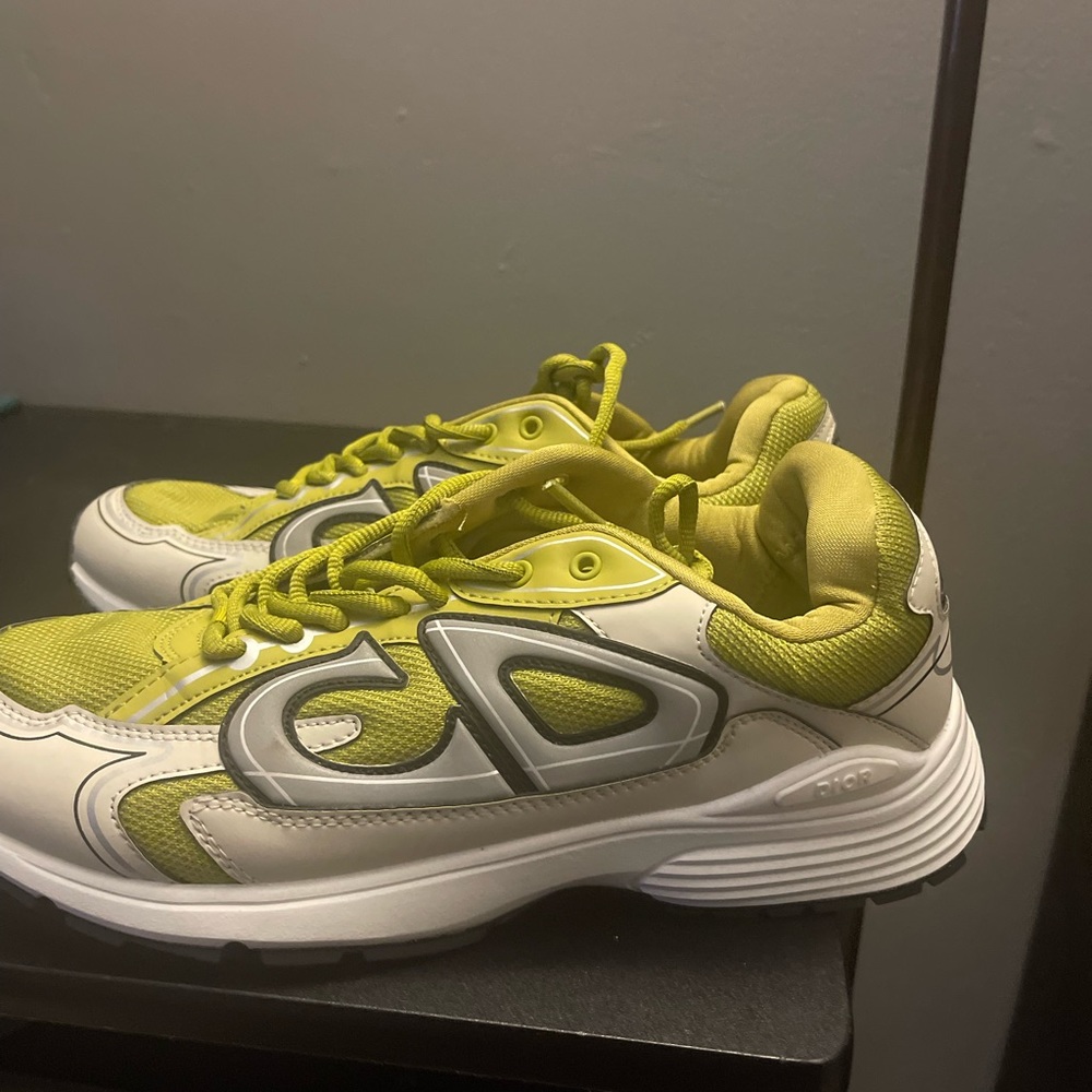 Greenish Yellow B30 Diors Sneakers